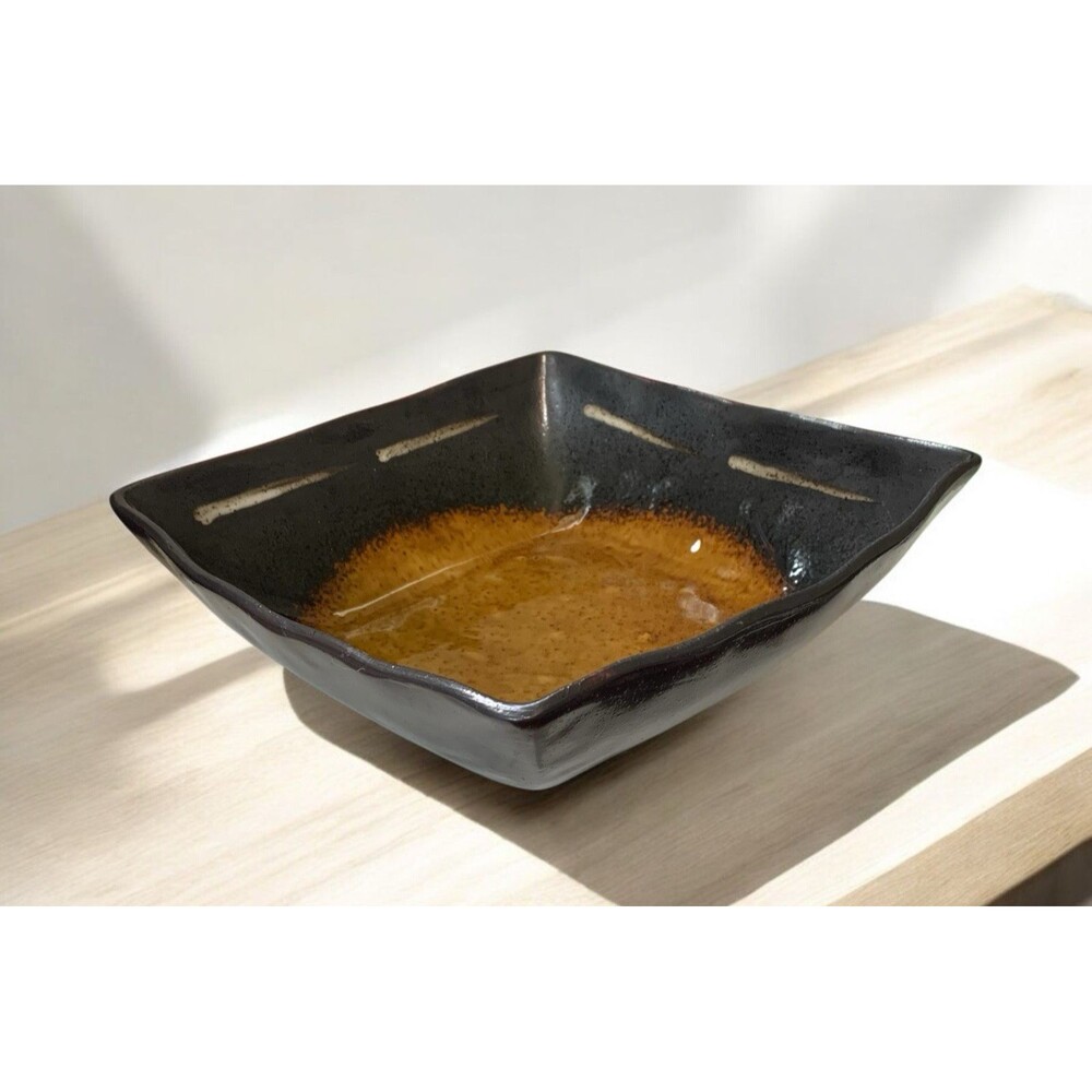 Joseph Abboud "Celestial"  Stoneware Vegetable Serving Bowl 10 3/4"  Square 2005